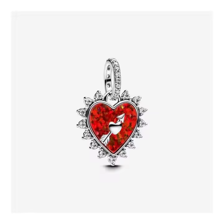 793667C01 - Charm Colgante Flecha y Corazón Giratorio de Pandora en Plata de Ley con Corazón Rojo Opalescente 793667C01 PANDORA Raíz Novedades Joyas de Plata Joyas Pandora MUJER inicio Charm Pandora Colgantes de Plata Mujer Pandora Original - 1