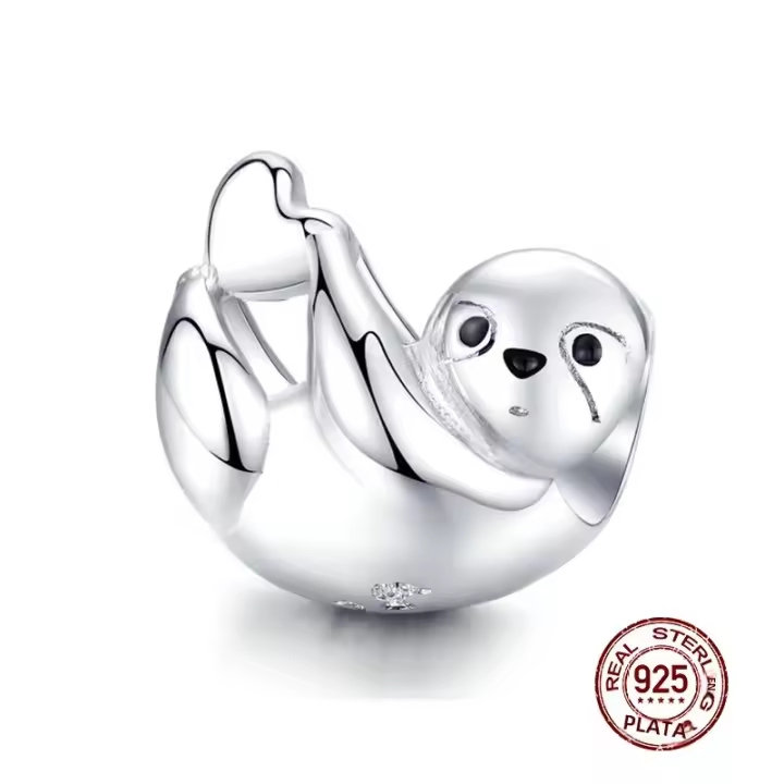 Colgante De Abeja WOSTU 925 Plata Esterlina Para Mujeres Niños Niñas Perros Joyería De Pulsera DIY Con Encanto De Cámara Café Mariposa - 1