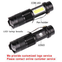 Linterna Portátil Mini Q5+COB Con Luz Fuerte Recargable USB Modos 3 Linterna De Camping Al Aire Libre Antigolpes Y Impermeable - details 6