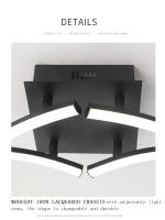 Lámpara De Techo LED Moderna Rotatable Y Tricolor Para Decoración De Hogar Luz Dimmable Para Sala De Estar Y Dormitorio - details 11