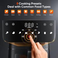 OstarkDom Freidora sin Aceite 5L/6L, Freidora de aire caliente, 5 L, Regulable hasta 200 ° C, Temporizador 30 minutos, Apagado automático, 1400W - details 2