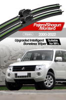 LimpiaParabrisas Anteojos Frontales Para Mitsubishi Pajero Shogun Montero 2000-2022 Pares Accesorios De Ventanas 2008 2015 2019 Láminas De Limpieza Natural De Goma Inteligentes Boneless - details 0