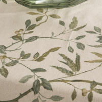 BOHEME - Mantel lino antimanchas estampado Zarza Verde - details 1