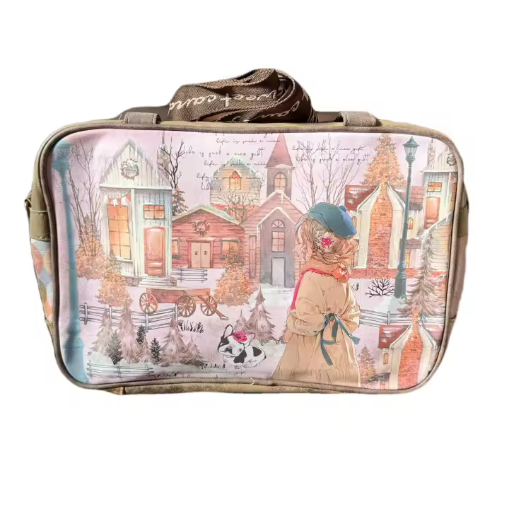 -Bolso de mano o de hombro de mujer con muñeca de Sweet Candy , con correa ajustable y cremalleras, con medidas 38*22*10cm - 1