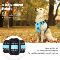 Almohadilla Suave Ajustable Y No Deslizante Para Perro Harnés De Cuello Con Manija De Control Fácil Para Adultos Todas Las Estaciones - details 1