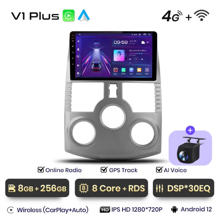 Junsun Android 13 inalámbrico CarPlay Android Auto Radio para Toyota Rush DAIHATSU TERIOS 2006 2007 2008 2009 2010 2011 2012 2013 2014 2015 2016 coche Multimedia navegación GPS autorradio - 1