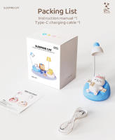Lámpara De Noche De Gato Lindo Recargable En Silicona Cartoon Decoración De Habitación Para Niños Regalo De Cumpleaños Iluminación Suave Forma Animal LED - details 9