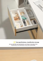 Organizador De Cajones De Cocina Ajustable 2PCS Caja De Almacenamiento Para Utensilios Con Divisores Desmontables Bandeja Para Cucharas Herramientas De Cocina Ecológicas - details 7