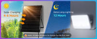Aigostar Focos LED Exterior Solares RGBW, Cambio de Color 200W,  Foco RGB+6500K y 3 Modos, Regulable, Control Remoto, IP66 Impermeable, Proyector LED RGB para Fiestas Jardín Terraza, 2 pcs(1) - details 6