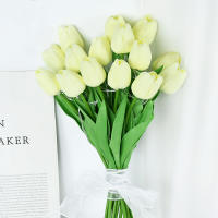 Juego De 5/10 Pcs Luz Nocturna De Tulipes LED Para Jardín Y Hogar Flores Artificiales De PU Decoración Para Bodas Cumpleaños Regalo - details 6