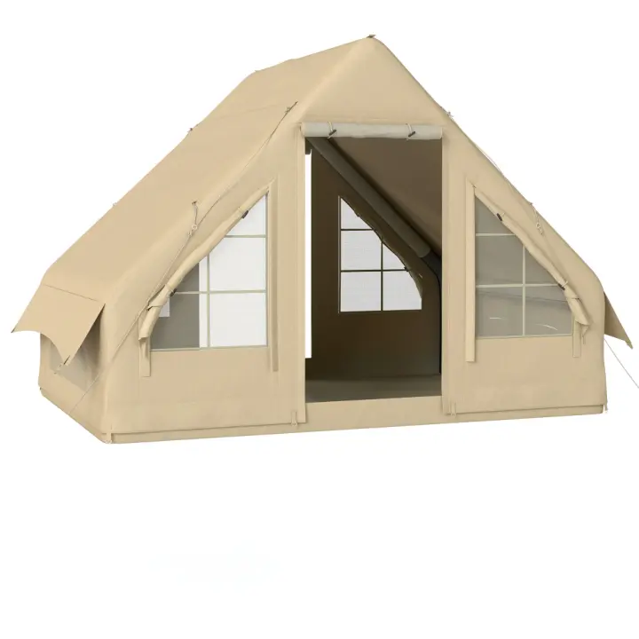 【Top Ventas】Tienda Inflable para Familia de 3 Personas | Ventanas con Malla Anti-Insectos | Bomba de Aire Incluida | Oxford 210D Impermeable y Viento Resistant | Bolsa de Almacenamiento + Puertos Ventilados - 1