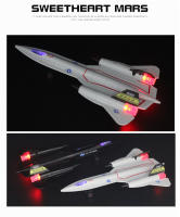 Modelo De Avión De Combate SR-71 Blackbird American Reconnaissance Con Sonido Y Luz Metal Diecast Para Coleccionistas Edad Recomendada 14+ - details 18