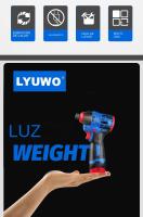 LYUWO Destornillador Eléctrico Sin Cable De 16V Con Gran Torque De 160N.m Herramienta De Batería Multifuncional Para El Hogar - details 4