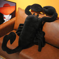 Grande Escorpión Negro De Peluche Realista Juguetes Simulación Animal Muñeco Regalo Para Navidad Cumpleaños Creativo Y Original Para Todas Las Edades - details 5