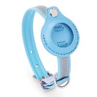 Collar Ajustable De Cuero Para Mascotas Con Protección Anti-Perdida Reflectante Para Apple Airtag Rastreador De Localización Para Perros Y Gatos - details 11