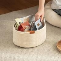 Cesta De Alambre Tejida Para Organizar Cesta De Almacenamiento Multifuncional Para Juguetes Y Libros Para Escritorio Nursery Oficina Baño - details 4