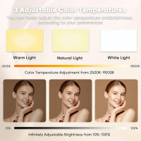 Luz De Autoefilado LED 120 LED 3000Mah Recargable Clip Luz De Teléfono Con 3 Modos De Iluminación Luz De Anillo Para Cámara De Teléfono iPad Laptop Fotografía Vlog - details 2