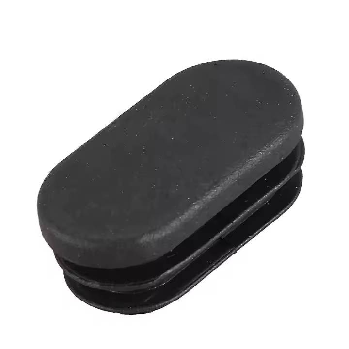Mesa ovalada silla pierna tubo insertar tapa 40mm x 20mm 20 piezas negro - 1