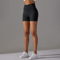 Pantalones cortos deportivos de Yoga sin costuras para mujer, pantalones cortos deportivos para ciclismo, trotar, Fitness, cintura alta, Push Up, pantalones cortos de gimnasio, mallas, ropa de Yoga - details 12