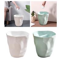 Cesta De Papel Poubelle Redonda Para Oficina Cocina Baño Toilette Hogar Recipiente De Basura De Plástico PP Estilo Creativo Ligero Decoración Para Casa Y RV - details 1