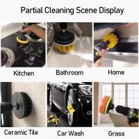 Set De 3 Accesorios De Cepillo Para Taladro Limpieza De Baño Ducha Azulejos Piso Con Broca De Microfibra Para Escobillas De Limpieza - details 1