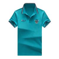 Camisa Polo De Algodón Puro Para Hombres Verano Estilo Casual Color Sólido Talla Grande Cuello En V Manga Corta Versátil - details 5