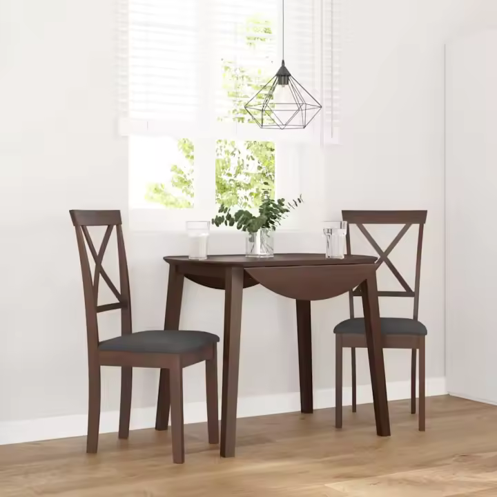 vidaXL Sillas de comedor 2 unidades madera maciza de caucho en color Natural/blanco y natural/Marrón y claro y más | cómodas modernas ergonómicas para comedor cocina salón hogar - 1