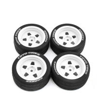 4pcs Neumáticos De Goma 68mm Para Coche RC De Carreras 1/10 Con Eje Hexagonal De 12mm Piezas De Mejora Para Tamiya TT01 TT01E TT02 TT02B TA06 XV01 XV02 PTG-2 - details 4