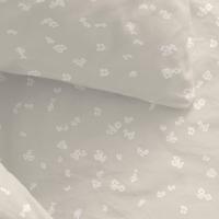 Manterol - Juego de sábanas cuadros y flores beige. Calidad 50% Algodón 50% Poliéster. Incluye bajera ajustable, encimera y fundas de almohada. Sábana ligera y fresca, ideal para primavera, verano y entretiempo. - details 2