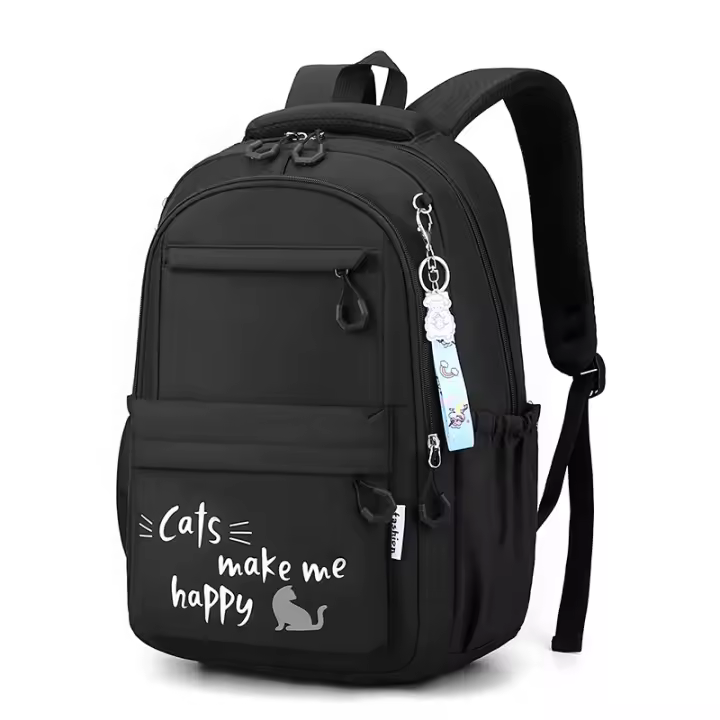 Mochila Escolar Kawaii Fengdong para Niñas Impermeable en Tela de Nylon con Forro de Material FD-6292-1 Bolsa de Hombro Grande para Viajes y Estudiantes Universitarias - 1
