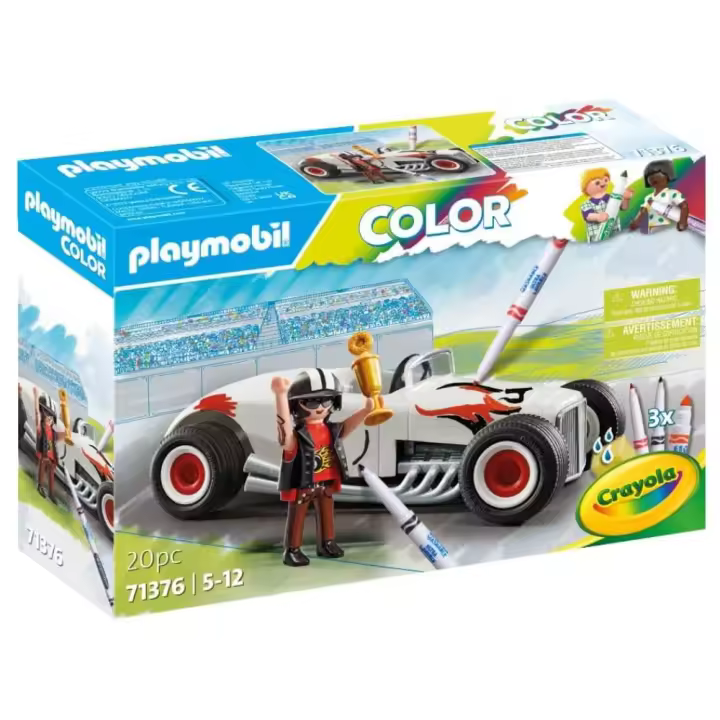 Playmobil Hot Rod Color para colorear (71376) Crayola - 1