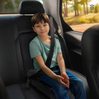 Asalvo Elevador Pamy i-Size 125–150 cm – Booster Ultraligero, Fácil de usar con Cinturón, Tapizado Lavable y Máxima Comodidad para Niños - details 0