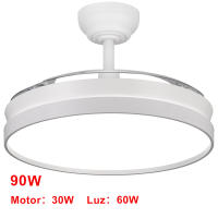 Ventilador de Techo Moderno 66W con 4 Aspas Retráctiles, Luz LED 36W, Motor DC 30W, 6 Velocidades, 3CCT, Control Remoto Ostark-LEDUNI - details 19