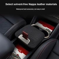 6Pcs Tapete De Cuero Antideslizante Para Puerta De Coche Mini Countryman U25 2024 2025 Soporte De Taza Y Ranura Decorativo - details 3