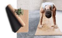 NQT Esterilla Yoga de Corcho Natural y TPE 183x61x0.5cm - Esterilla de Yoga Antideslizante Gruesa, Colchoneta Ecológica Portatil Ligera Correa incluida - details 3