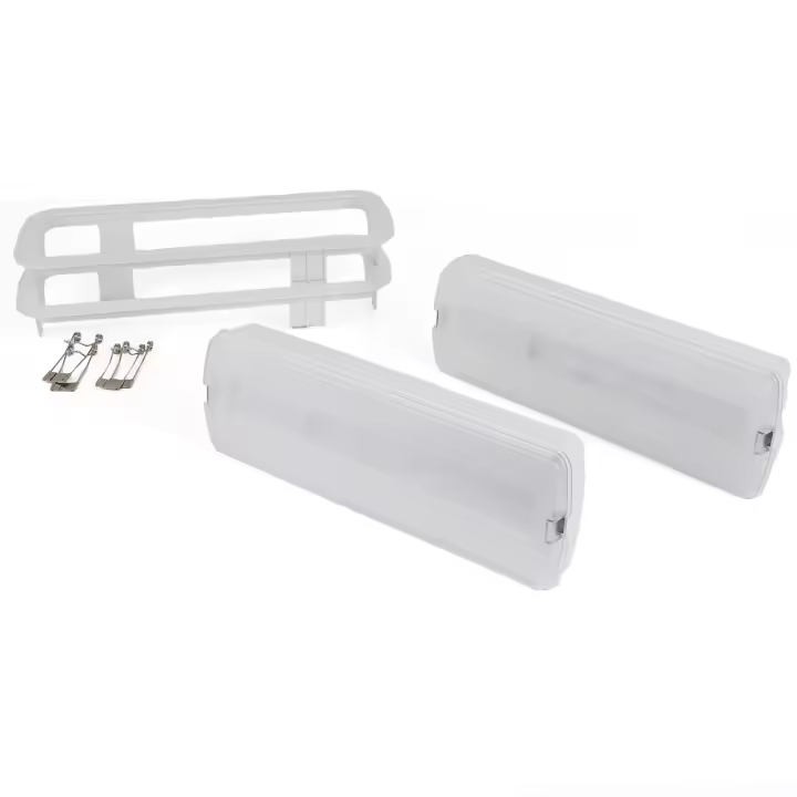 ALPINALUZ Pack 2 Luces de Emergencia LED 3W AUTOTEST, 265 lm, 6500K, Batería Litio, 3h Autonomía, Modos Permanente y No Permanente - 1