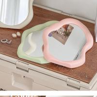 Espejo De Maquillaje En Forma De Nube Decorativo Estilo Crema Espejo De Peluquería Francesa De Pie Para El Vestidor Espejo De Pared Simple Y Desordenado - details 3