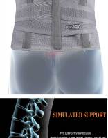 Cinturón Ajustable De Apoyo Para Cintura Para Hombres Y Mujeres Cinturón Respirable Soporte De Cintura Para Adultos Color Gris - details 4