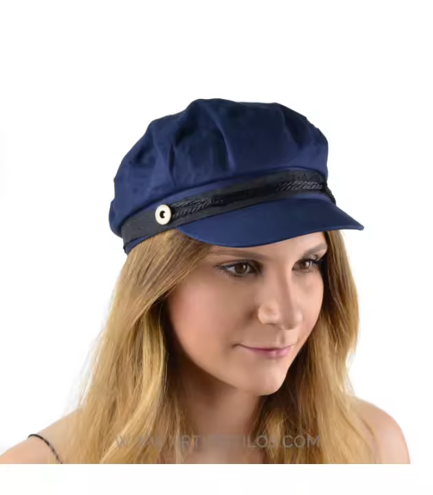 Gorra Unisex Algodón Marino Acolchado Interior Protección Frío - 1