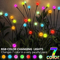 Luces De Mosquitero Solar RGB Para Jardín IP65 Impermeables Decoración De Patio Con 8/10LED Lámparas De Viento Modernas - details 0