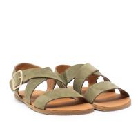 TINA KIZ 9100 KAKI Sandalias planas de Mujer 36420 25V SANDALIA BAREFOOT SERRAJE KAKI - details 0