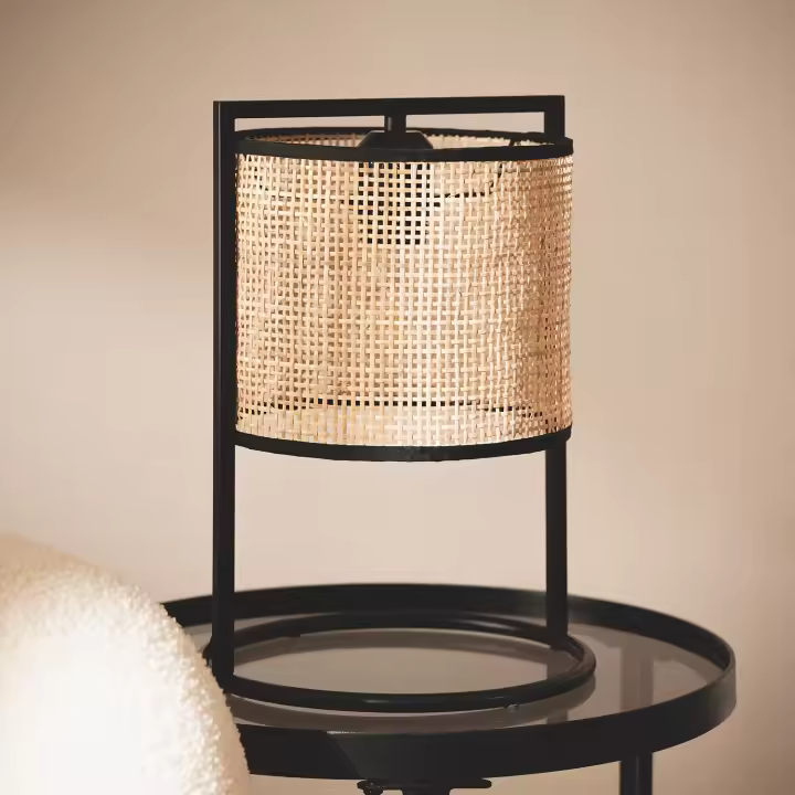 Ledkia Lámpara de Mesa Ratán Nirvana Natural - 1