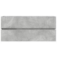 vidaXL Armario para lavabo contrachapada gris hormigón 100x38,5x45 cm - details 2