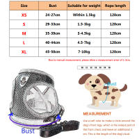 Juego De Arnes De Malla Para Perros Pequeños Y Gatos Accesorios De Entrenamiento Transpirables Para Bulldog Pug Cachorro Correa Respirable De Vínculo - details 0