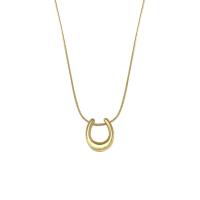 Collar De Mujer ANENJERY 316L Acero Inoxidable En Forma U Simplicidad Clásica Joyería Accesorio De Regalo Para Fiestas - details 5
