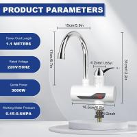 Grifo con calentador de agua instantáneo,Calentador de agua eléctrico instantáneo, Grifo LED de 360°, Grifo de agua fría y caliente para Caravana, Jardín Vegetal-A2 - details 4