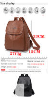 Mochila De Cuero Vintage Para Mujer Bolso De Diseño De Alta Calidad 2024 Mochila Grande Para Niñas Bolsa De Libros Con Sillín De Air Cushion - details 3