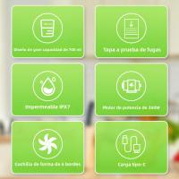 Blanqueadora Portátil Eléctrica De Frutas USB Recargable Mezcladora De Smoothies Multifuncional Para Uso En Hogares - details 1
