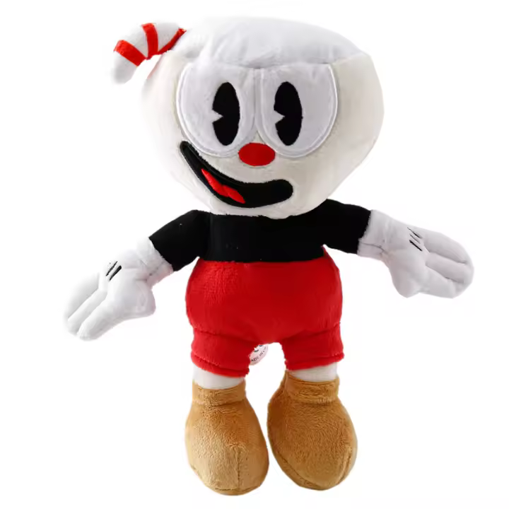 Muñeco De Peluche Cuphead Estilo 13 Mugman El Calice Juguetes De Peluche Suaves Para Niños Regalo De Cumpleaños Y Navidad - 1