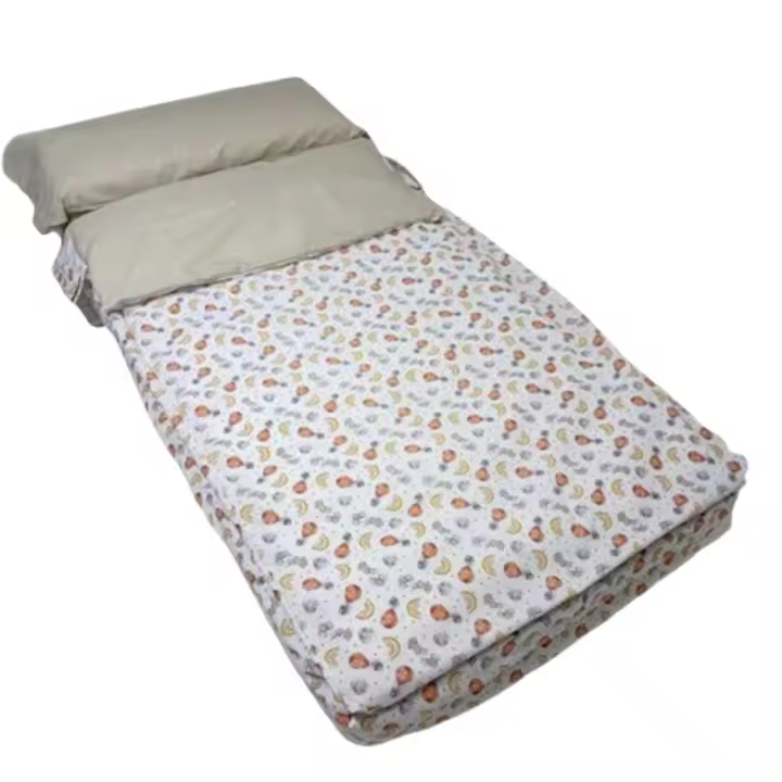 ROYAL Saco Nórdico Conejitos Arcoiris Cama 90 Con Cremallera y Fuelle Sin Relleno. Ideal para no destaparse al dormir, muy fácil de hacer la cama - 1
